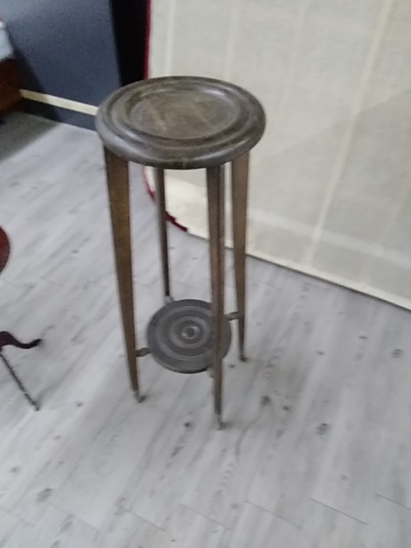 GUÉRIDON HAUT ANCIEN BOIS 