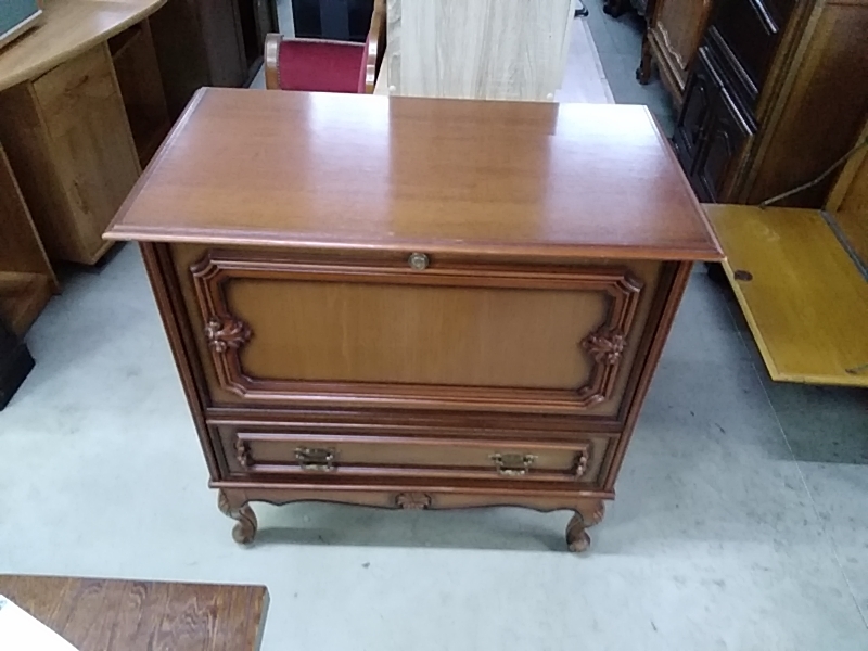 MEUBLE BAR MERISIER 1 PORTE 1TIROIR 