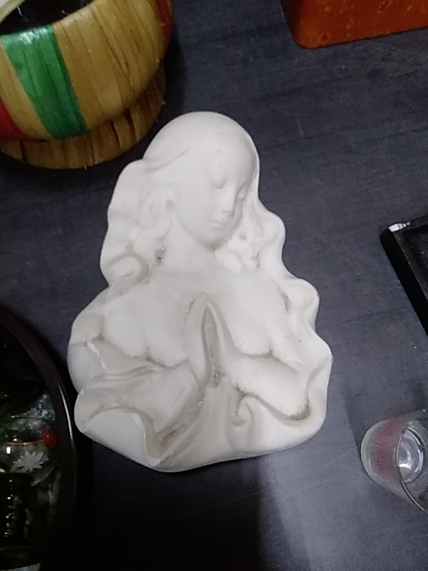 STATUETTE RELIGIEUSE PLÂTRE 