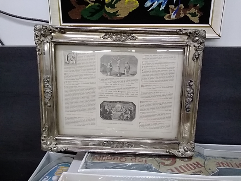 CADRE MÉTAL ARGENTÉ 52 X 42CM