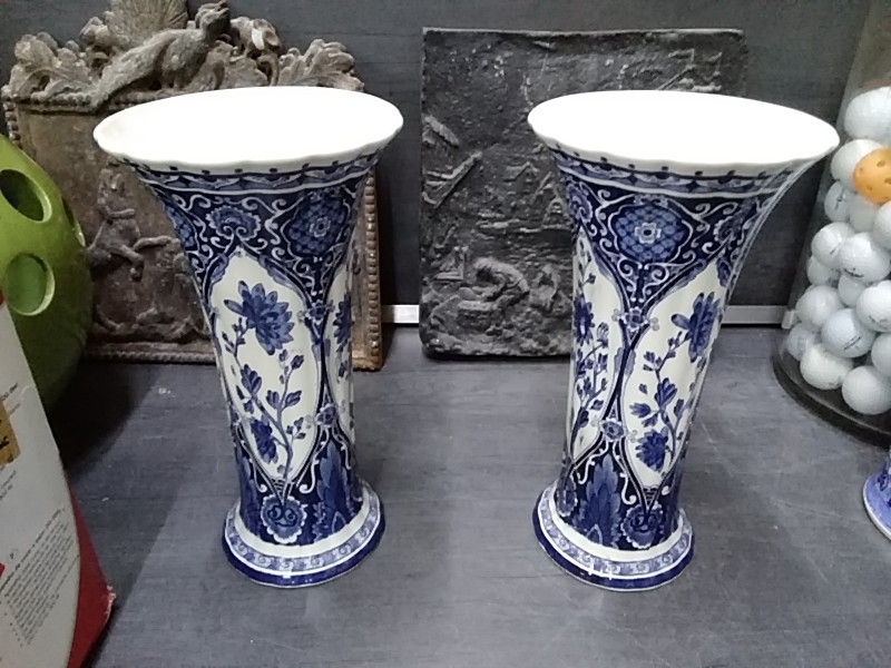 PAIRE DE VASE DELFTS BOCH  1940