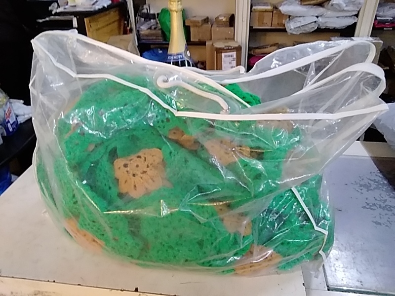 PLAID CROCHETÉ VERT ORANGE 