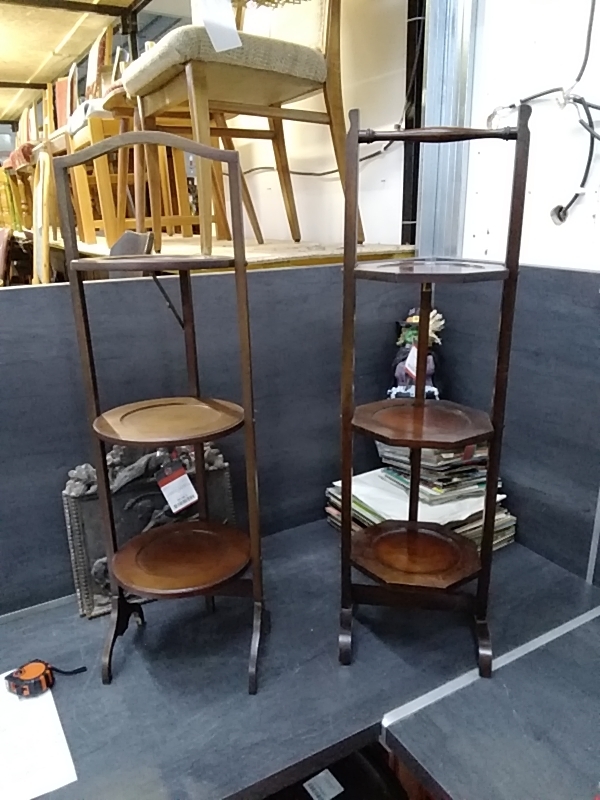 PRESENTOIR DE GATEAUX PLIABLE ANCIEN 3 ETAGES