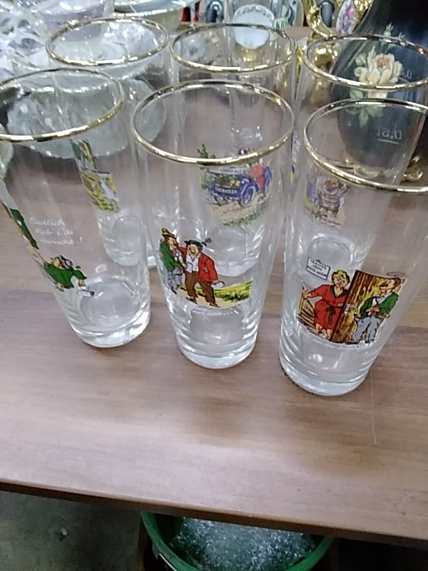 LOT DE 6 VERRES A BIÈRE 