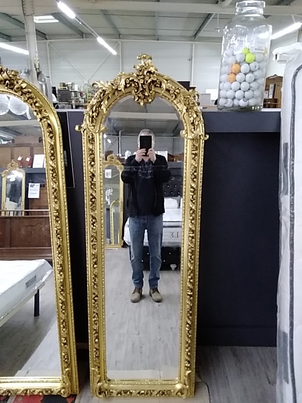 MIROIR BAROQUE DORÉ 64 X 186 CM