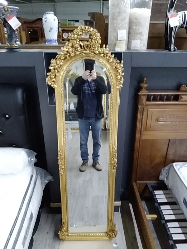 MIROIR BAROQUE DORÉ 53 X 177 CM