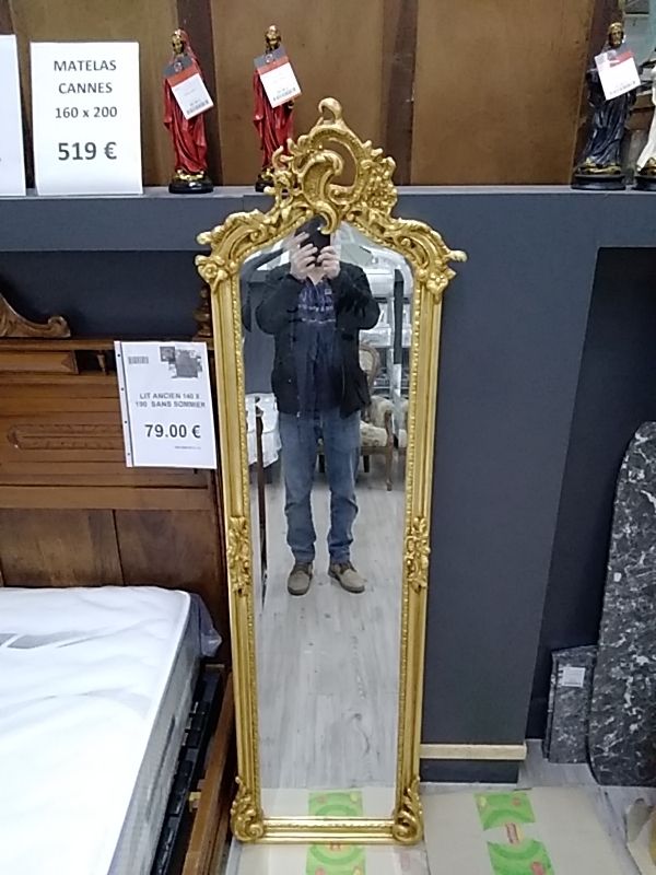 MIROIR BAROQUE DORÉ 52 X 276 CM