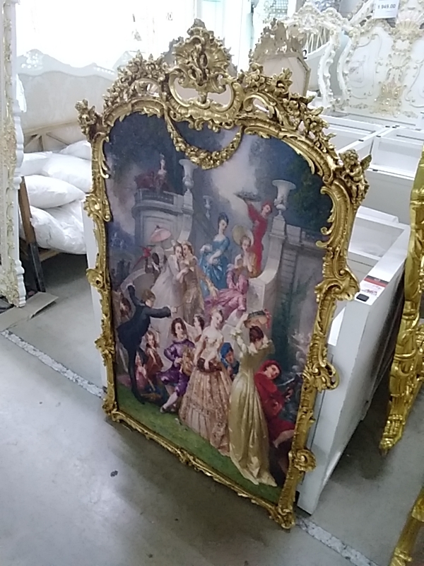 CADRE BAROQUE DORÉ 95 X 148 CM