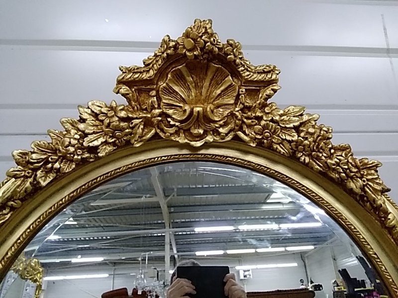 MIROIR BAROQUE DORÉ 105 X 212 CM