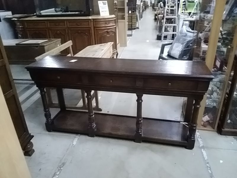 CONSOLE ANCIENNE 3 TIROIRS 