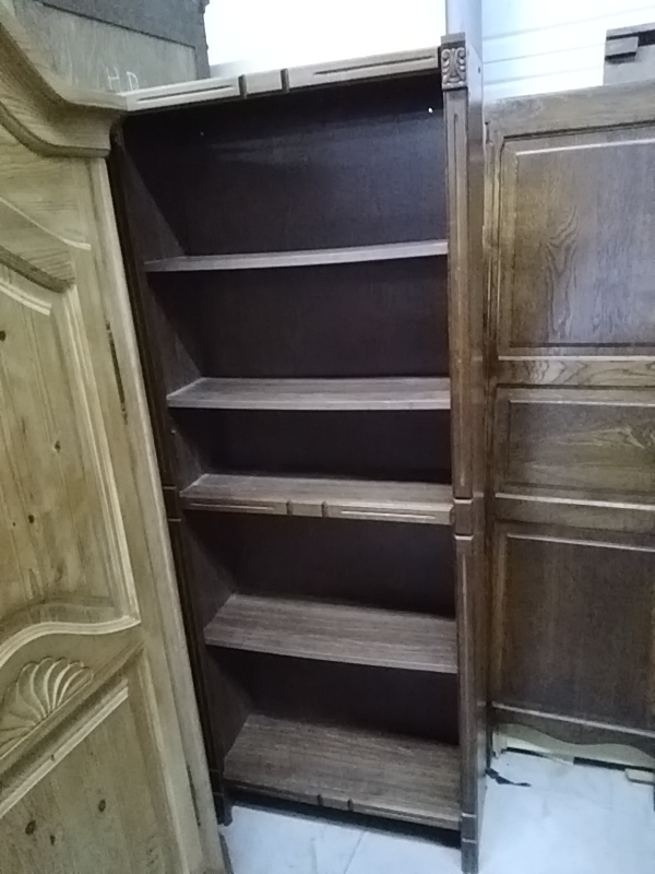 PETITE BIBLIOTHÈQUE CHÊNE 5 PLATEAUX 