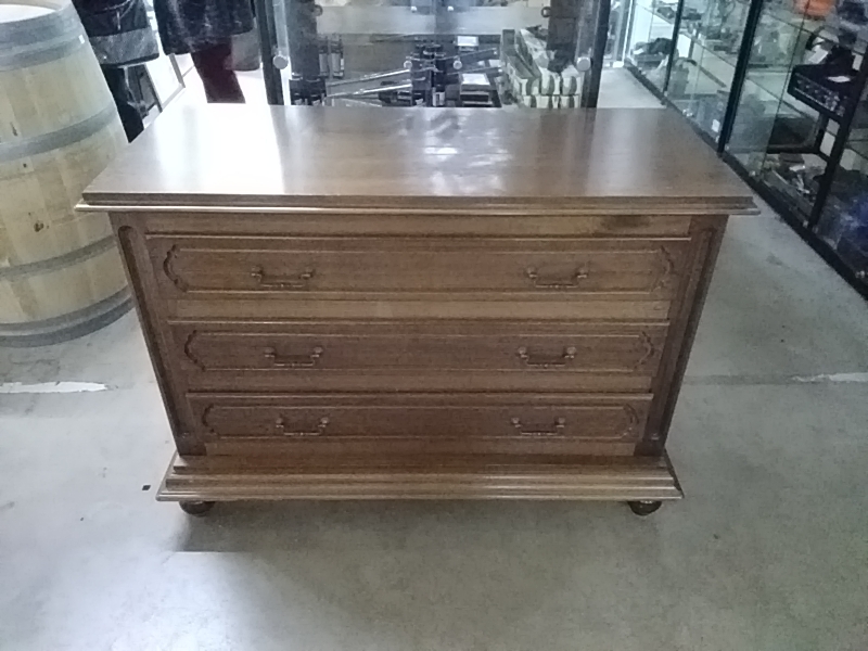 COMMODE CHÊNE 3TIROIRS