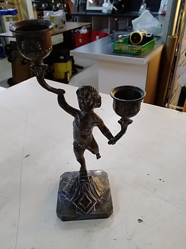 BOUGEOIR ANGE 2 BRAS RÉGULE 