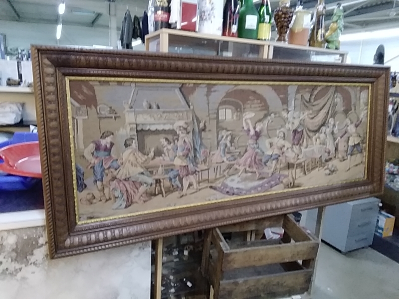 GOBELIN AVEC CADRE BOIS 201 X 84 CM