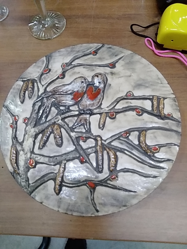 PLATEAU VINTAGE CÉRAMIQUE 