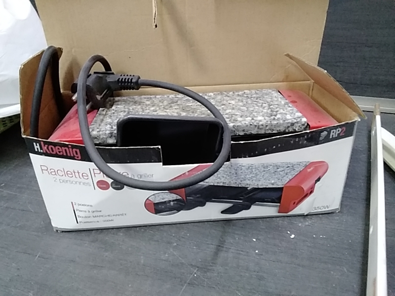 RACLETTE 2 PERSONNES ROUGE