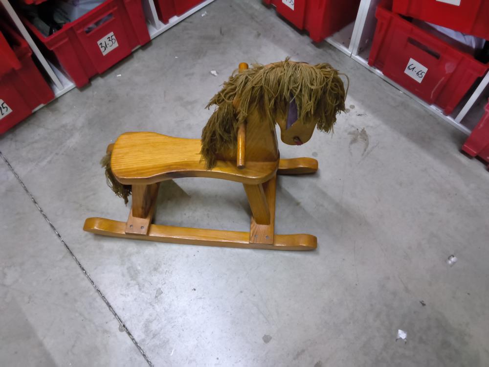 CHEVAL À BASCULE BOIS 