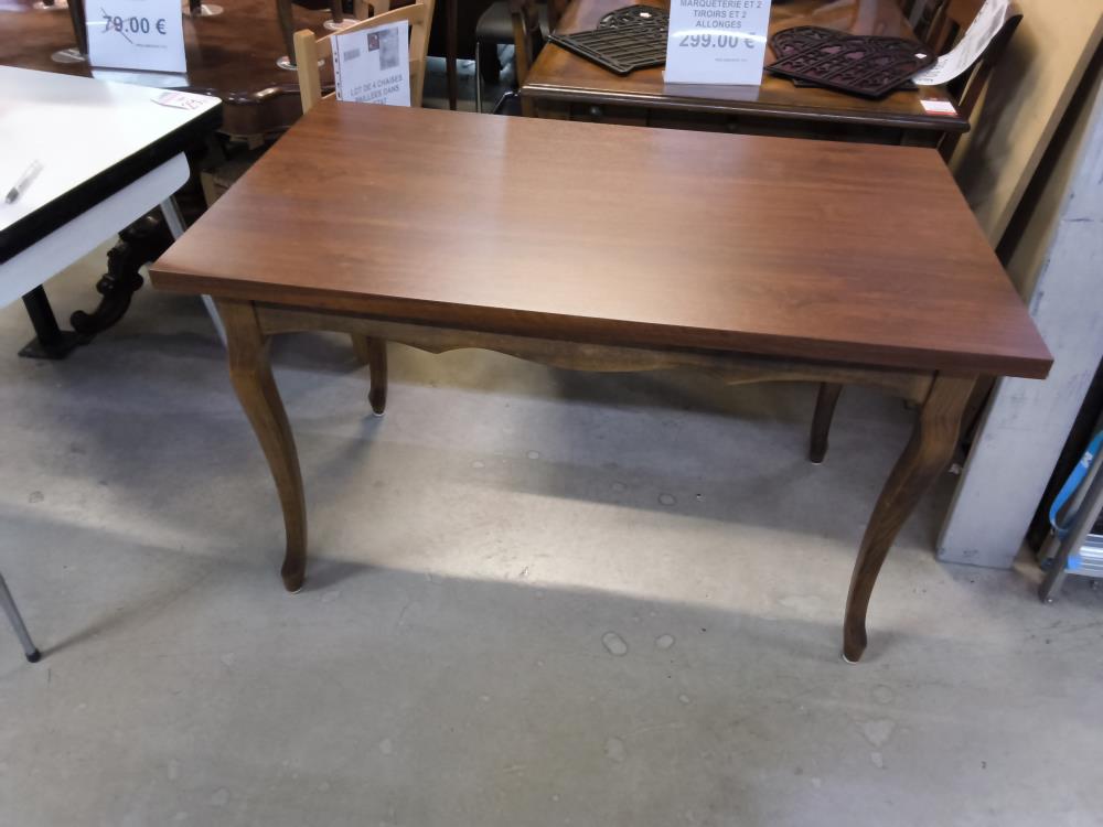 TABLE DE BISTROT PIEDS CHÊNE 120 X 70 CM