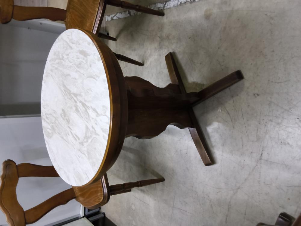 TABLE DE BISTROT RONDE FORMICA DIAMÈTRE 60CM