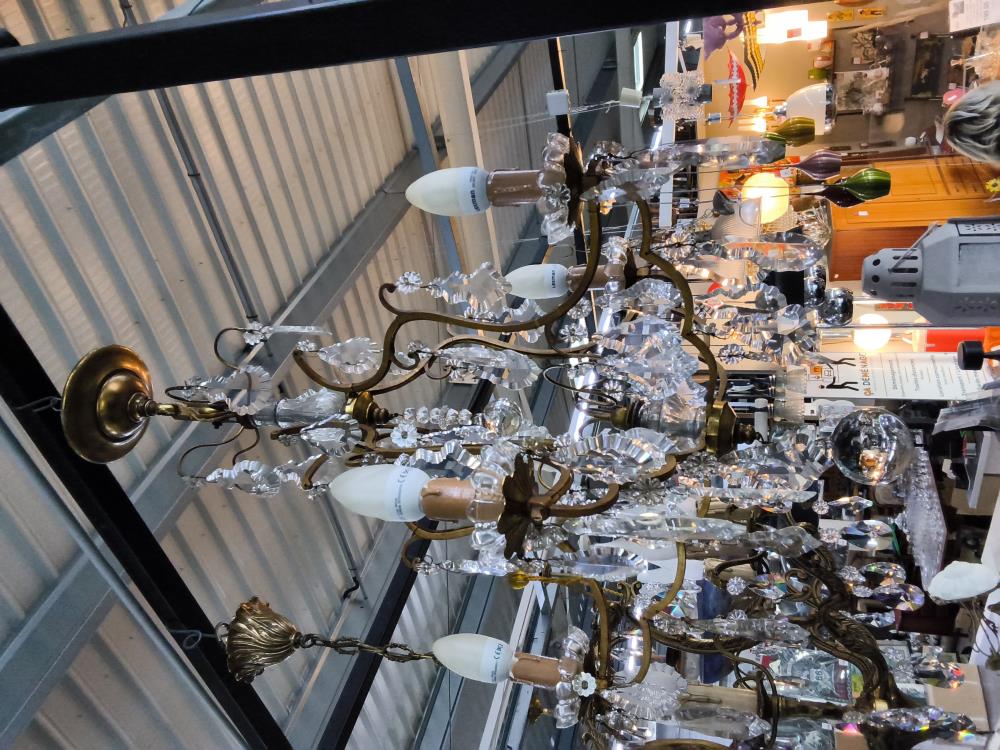 LUSTRE A PAMPILLES 5 FEUX