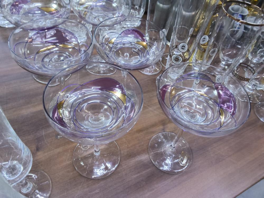 LOT DE 6 COUPES CRISTAL DE PARIS 