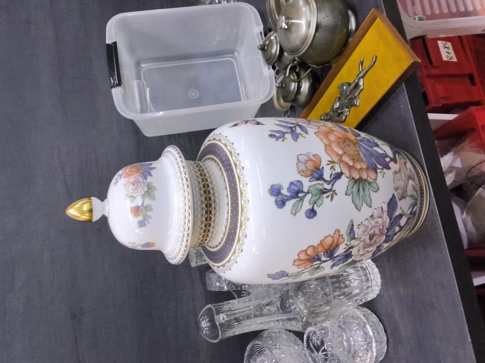 VASE AVEC COUVERCLE KAISER HT 53 CM