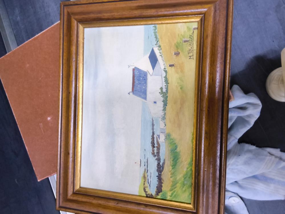 PETIT TABLEAU SIGNÉ 34 X 27CM