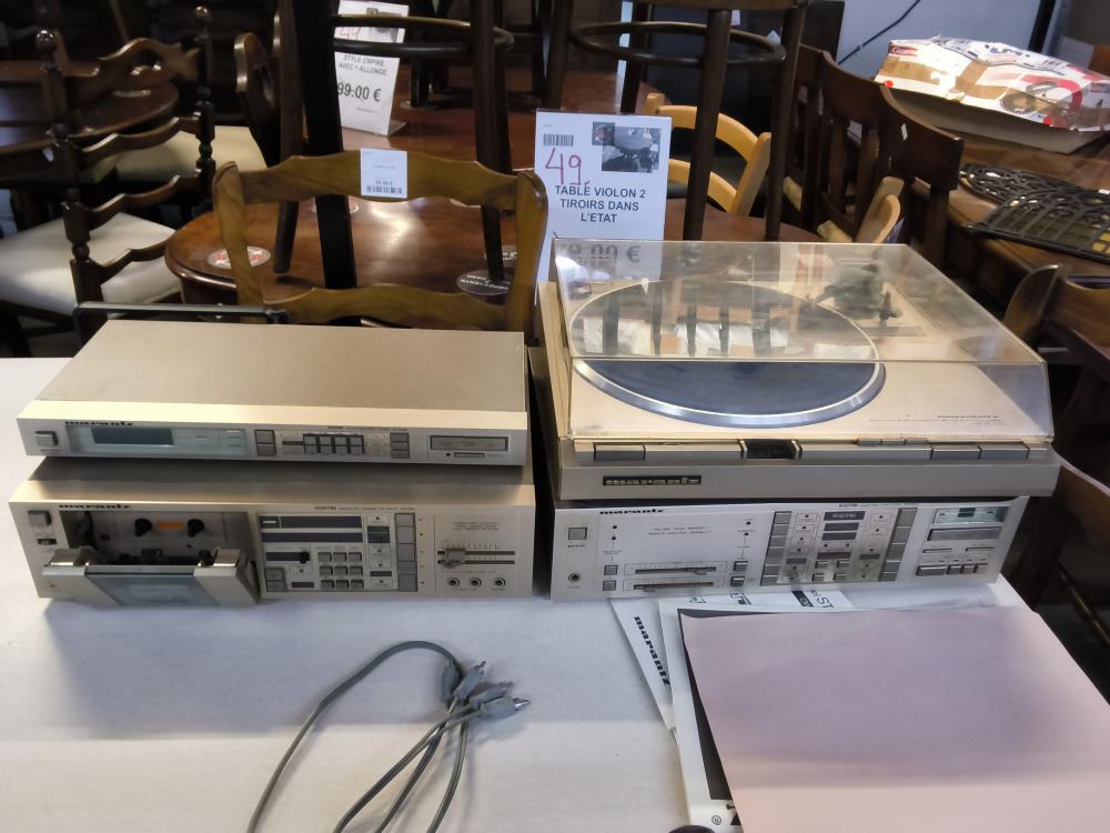 ENSEMBLE CHAINE HIFI MARANTZ DE 4 APPAREILS A RESTAURER