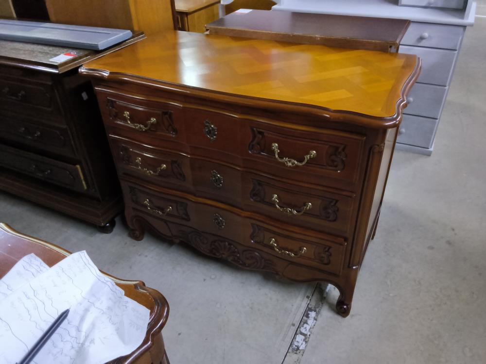 COMMODE MERISIER 3 TIROIRS 