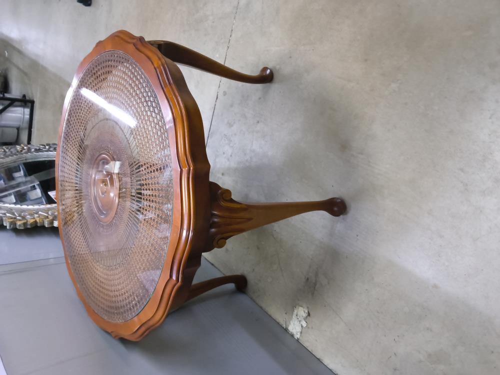 TABLE BASSE RONDE CANNÉE DIAMÈTRE 80CM