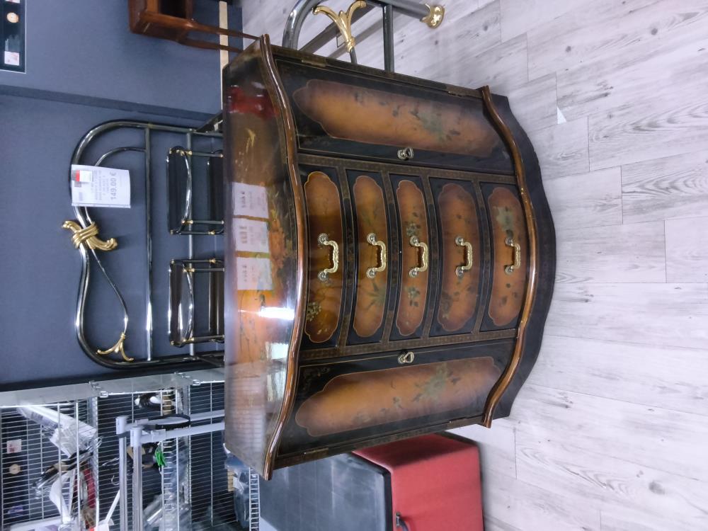 MEUBLE CHINOIS 2 PORTES 5 TIROIRS ARRONDI