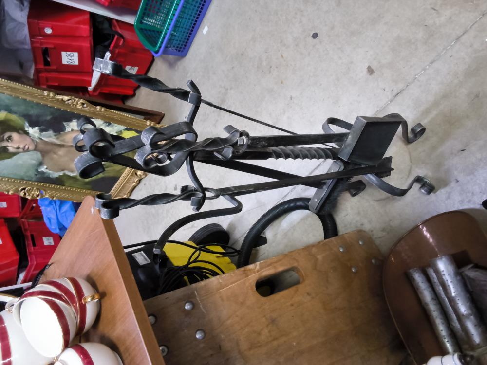 SET DE CHEMINÉE FER FORGÉ 