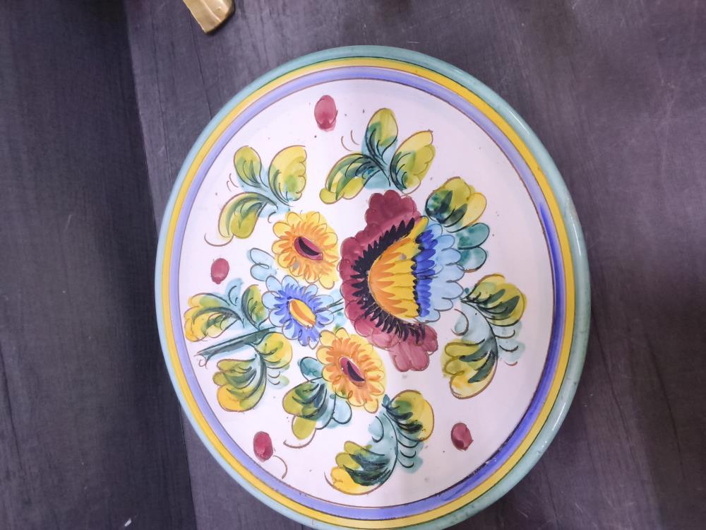 PLAT CÉRAMIQUE FLEURI 
