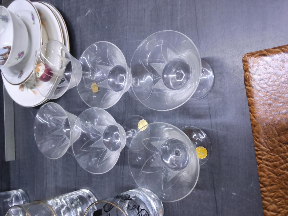LOT DE 6 COUPES CRISTAL 