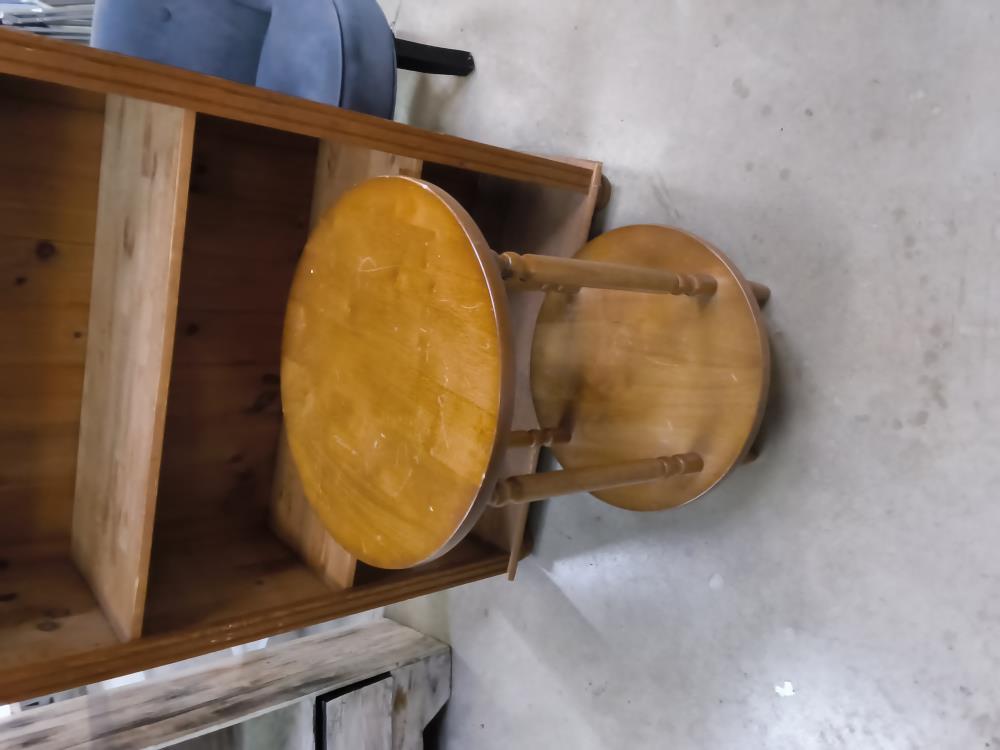 PORTE PLANTE 2 NIVEAUX BOIS