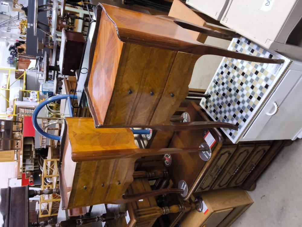 CHEVET MARQUETERIE 3 TIROIRS 