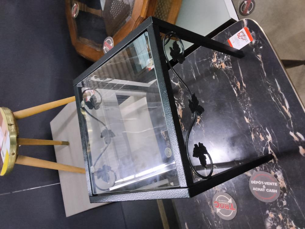 PETITE TABLETTE METAL ET VERRE