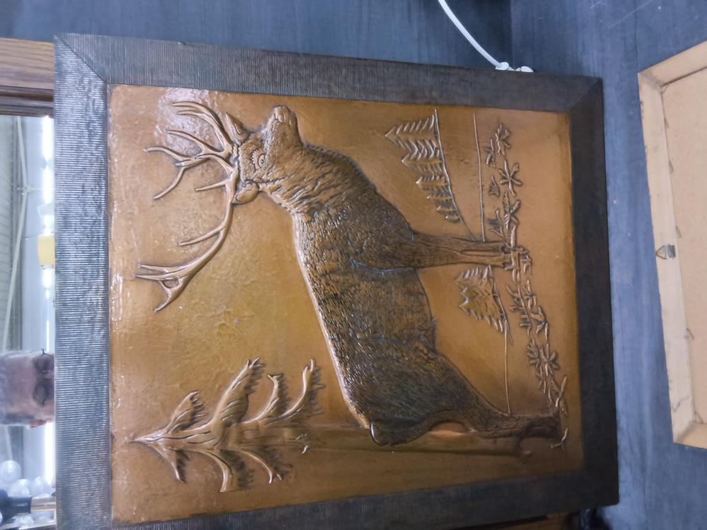 TABLEAU CUIVRE DECO CERF