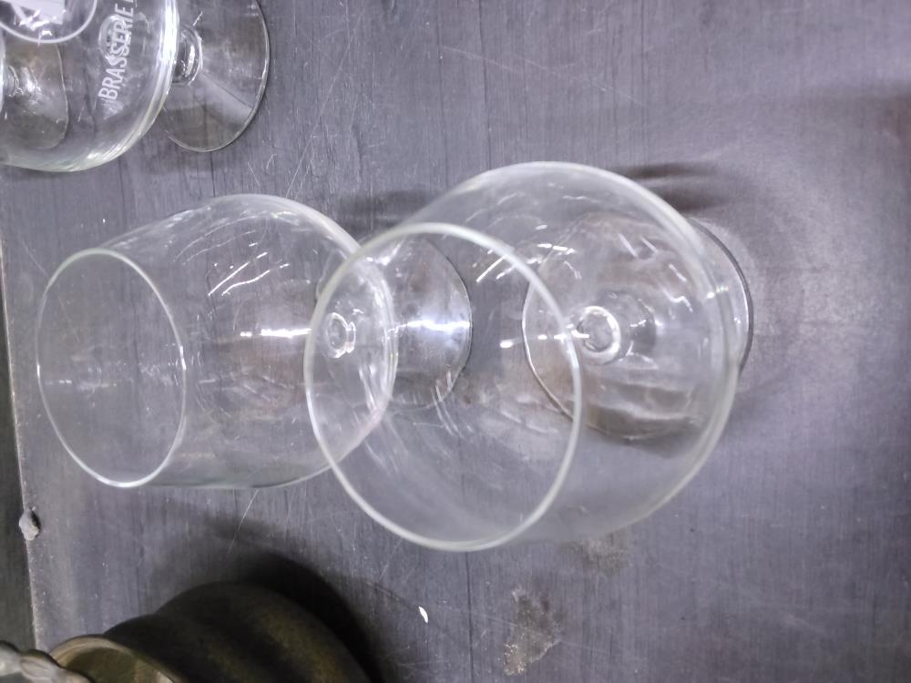 LOT DE 2 VERRES COGNAC 