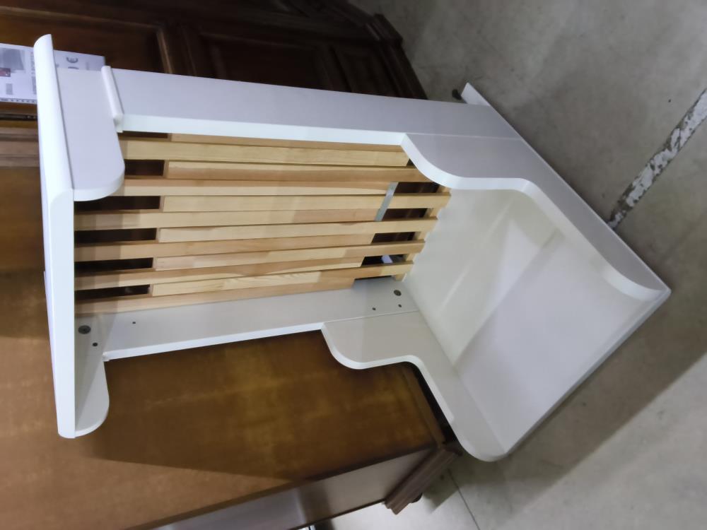 LIT ENFANT BLANC AVEC SOMMIER 80 X 130