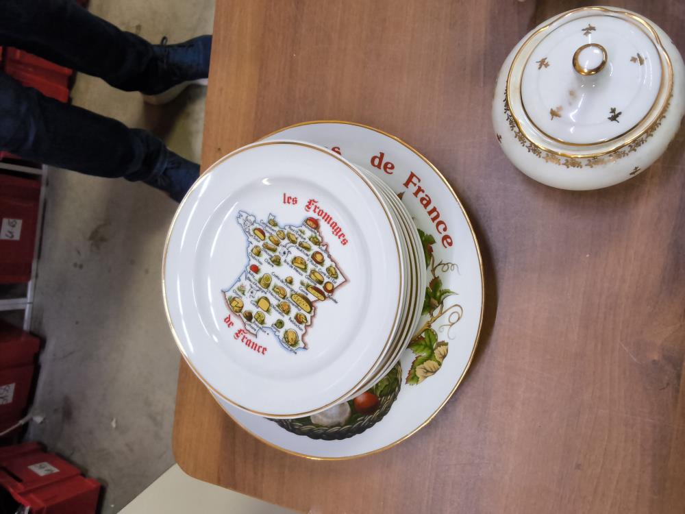SERVICE FROMAGE 11 PIÈCES LIMOGES
