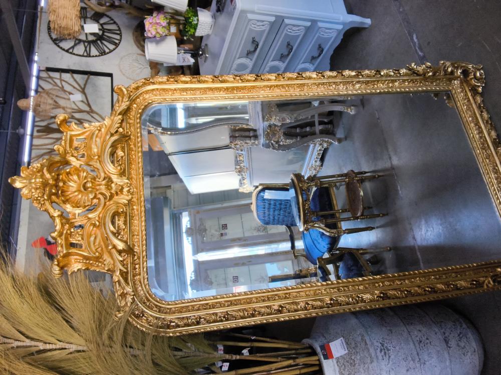 MIROIR BAROQUE DORÉ 97 C 185 CM
