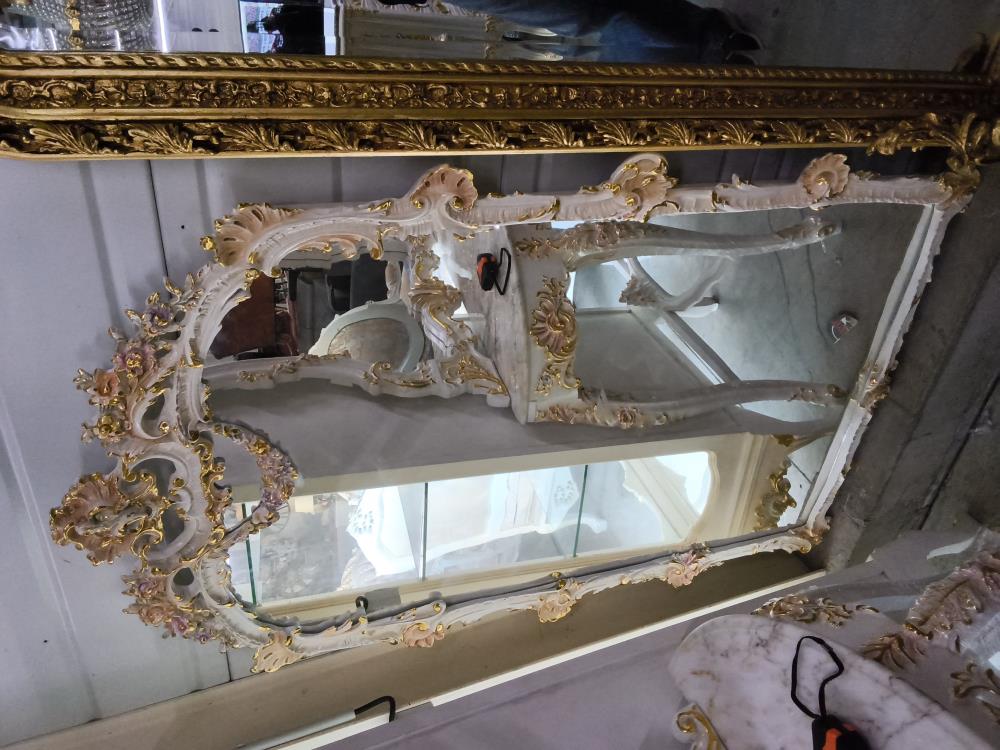 MIROIR BAROQUE BEIGE 96 X 148CM