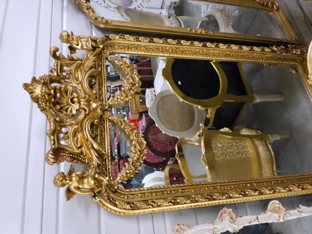 MIROIR BAROQUE DORÉ 98 X 185CM