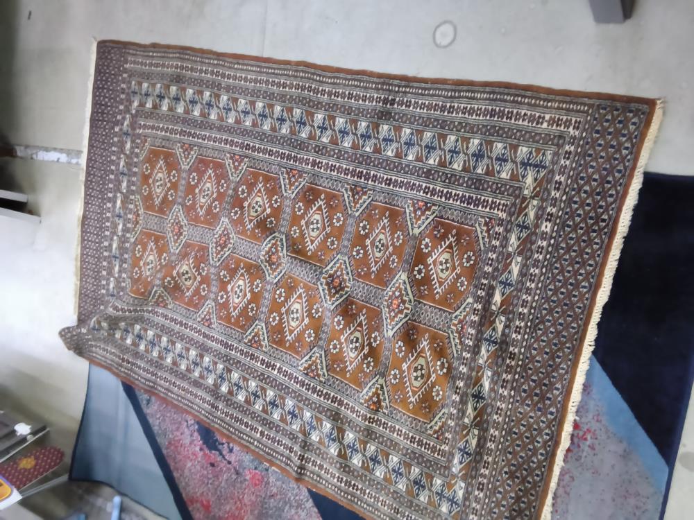 TAPIS 135 X 186 CM  BRUN  LOSANGES