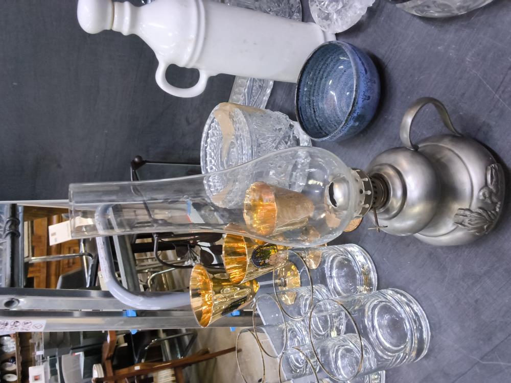 LAMPE A PÉTROLE ETAIN 