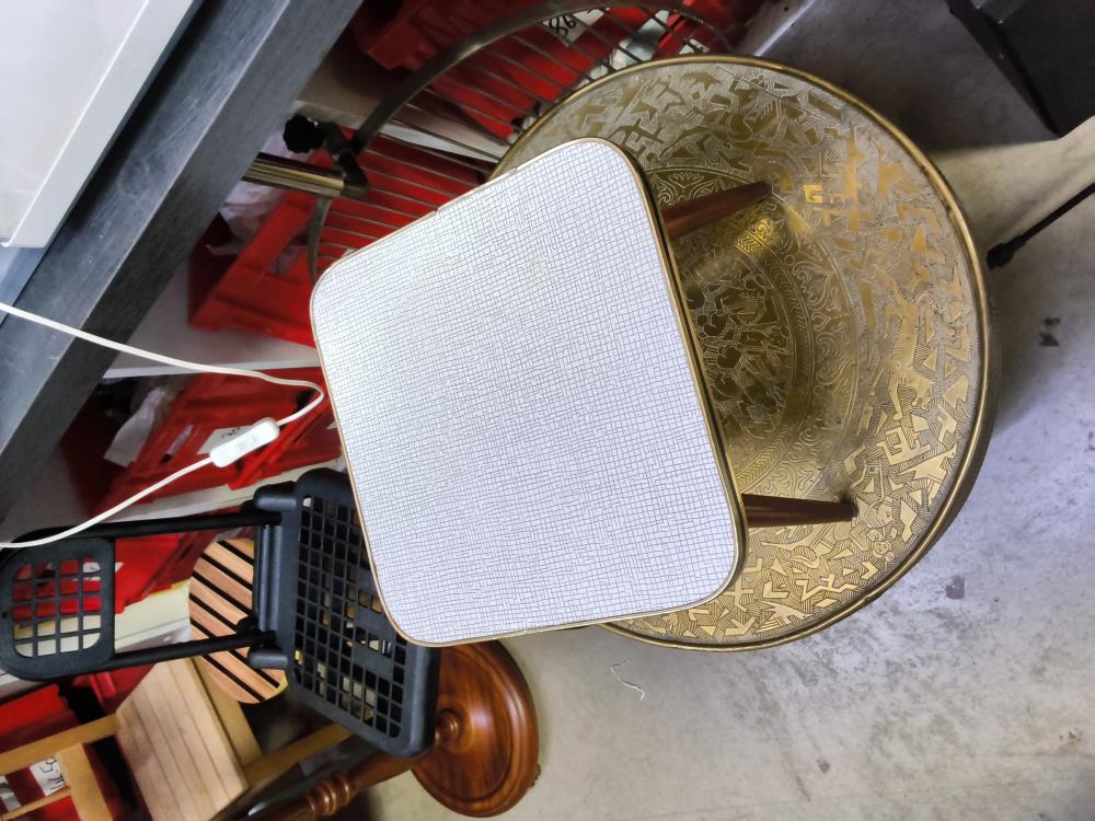 PORTE PLANTE FORMICA BLANC 