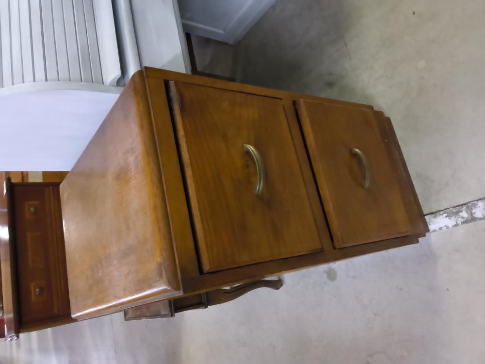 PETIT MEUBLE BUREAU 2 TIROIRS ANCIEN 
