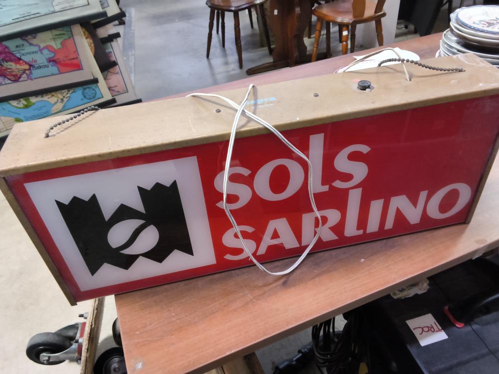 ENSEIGNE LUMINEUSE  SARLINO PM 65 X 25 CM