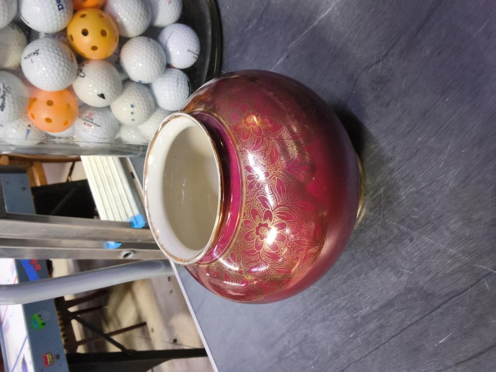 POT PORCELAINE BAVARIA ROUGE